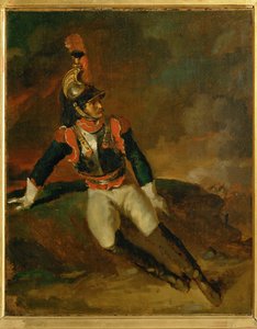 Cuirassier blesse, vázlat ... alkotó: Theodore Gericault