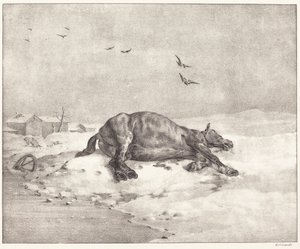 Holt ló alkotó: Theodore Gericault