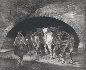 Az Adelphi rakpart bejárata, 1821 alkotó: Theodore Gericault