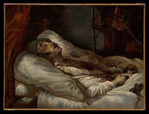 Letellier tábornok halálos ágyán alkotó: Theodore Gericault