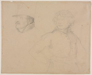 Géricault - Két katona tanulmánya, 1818-1819 alkotó: Theodore Gericault