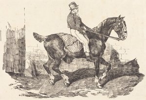 Groom Mounted on a Carriage-Horse (Kocsis ló, amelyen egy lovász ül) alkotó: Theodore Gericault