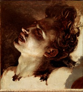 Egy halott fiatalember feje Jean Louis Theodore Gericault festménye (1791-1824) 19. század V. 31x33 cm Rouen, Musee des Beaux Arts alkotó: Theodore Gericault