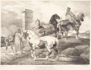 Lovak úton a vásárra alkotó: Theodore Gericault
