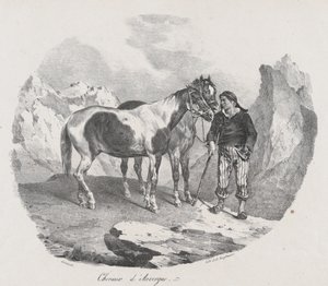 Auvergne-i lovak, 1822. alkotó: Theodore Gericault