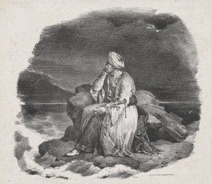 Róla álmodom az összeomló hullámokban, 1818. alkotó: Theodore Gericault