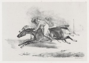 La Course (A verseny) alkotó: Theodore Gericault