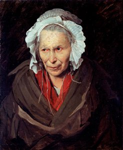 La Hyene de la Salpetriere vagy az irigység monomániása Egy mentális betegségben szenvedő idős nő portréja alkotó: Theodore Gericault