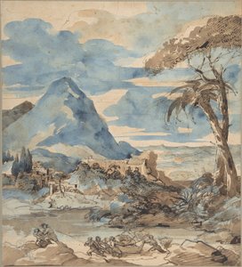 Táj a halászokkal alkotó: Theodore Gericault
