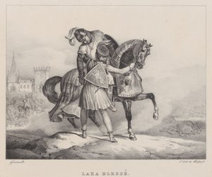 Lara megsérült (Lara Wounded) alkotó: Theodore Gericault
