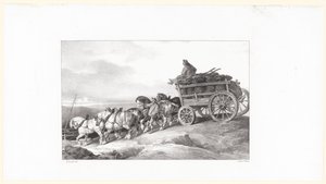 A szénszállító kocsi (The Coal Wagon) alkotó: Theodore Gericault