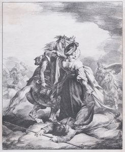 Egy mamluk védi a sebesült trombitását alkotó: Theodore Gericault