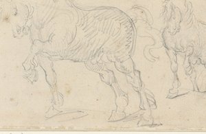 Lókkal kapcsolatos tanulmányok alkotó: Theodore Gericault