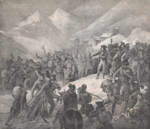 Áthaladás a Saint-Bernard-hegyen, 1822. alkotó: Theodore Gericault
