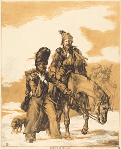 Retreat from Russia (Visszatérés Oroszországból) alkotó: Theodore Gericault