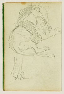 Ülő oroszlán alkotó: Theodore Gericault