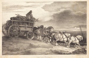 A szénszállító kocsi alkotó: Theodore Gericault