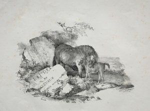 A kanca és a csikója alkotó: Theodore Gericault