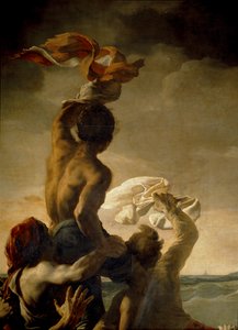 A "Medúza tutaj". Festmény után egy akkor ... alkotó: Theodore Gericault