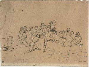 A Medúza tutajának túlélőinek megmentése alkotó: Theodore Gericault