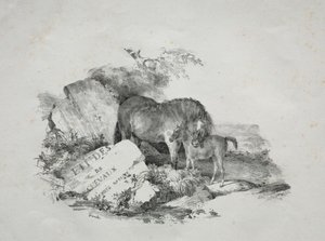 A kanca és a csikója alkotó: Theodore Gericault