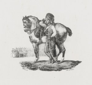 Huszár trombitás (Hussar Trumpeter) alkotó: Theodore Gericault
