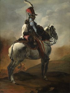 A huszárok trombitása, 1815-20 körül alkotó: Theodore Gericault