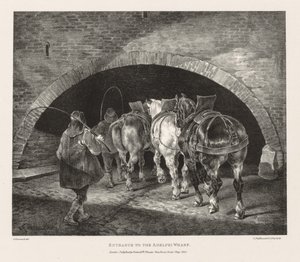 Különféle témák az életből és a kövön: Az Adelphi rakpart bejárata alkotó: Theodore Gericault