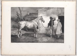 Öreg ló egy fogadó ajtajánál (An Old Horse at the Door of an Inn) alkotó: Theodore Gericault