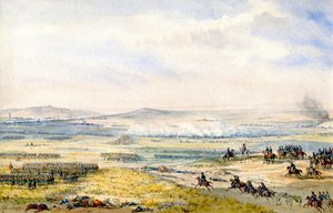 Wagrami csata, 1850 körül (akvarell)