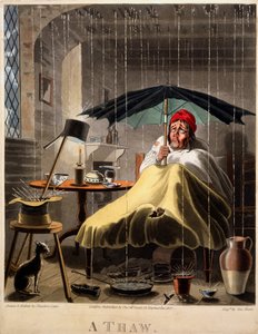 Egy Olvadás, George Hunt nyomat, 1827 (kézzel színezett metszet)