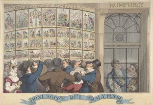 Honi. Szóval én. Qui. Mal. Y. Pense: The Caricature Shop of G. Humphrey, 27 St. James..., 1821. augusztus 12.