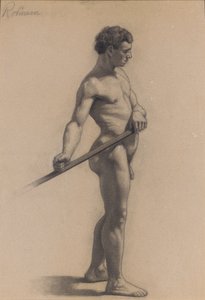Tanulmány a férfialakról, 1875 alkotó: Theodore Robinson