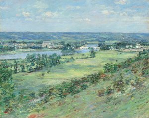 A Szajna völgye, Giverny dombjaitól, 1892. alkotó: Theodore Robinson