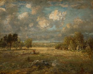 Vidék Picardiában alkotó: Theodore Rousseau