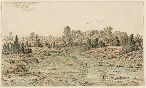 Gyalogút a Barbizonnières-ben alkotó: Theodore Rousseau