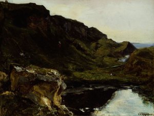 Táj, 1835 körül (olaj, vászon) alkotó: Theodore Rousseau