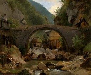 Hegyi patak az Auvergne-ben, 1830.