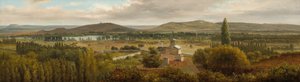 Panorámás táj a Mosel folyó közelében, c. 1830. alkotó: Theodore Rousseau