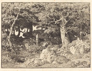 Rock Oaks alkotó: Theodore Rousseau