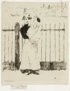 Emma és babája, Chelsea Embankment alkotó: Theodore Roussel