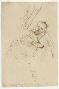 Tízhetes Margery Chambers portréja alkotó: Theodore Roussel