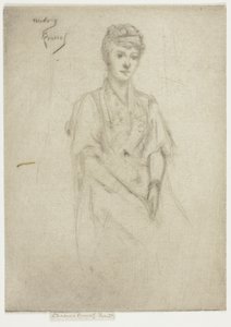 Mrs. Cyprian Williams díszruhás portréja alkotó: Theodore Roussel