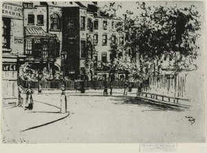A Cheyne Walk sarka, Chelsea alkotó: Theodore Roussel