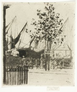 A Luna utca sarka, Chelsea Embankment alkotó: Theodore Roussel