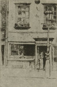 The Little Fish Shop, Chelsea Embankment alkotó: Theodore Roussel