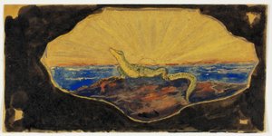 Névtelen rajz a Frame Cartouche-hoz (Szalamandra) alkotó: Theodore Roussel