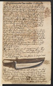 Alapozó kés (illusztráció) alkotó: Theodore Turquet de Mayerne