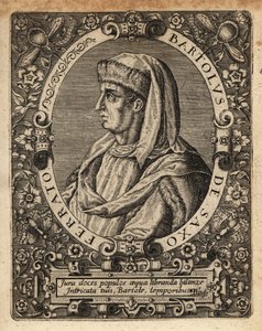 Bartolus de Saxoferrato, olasz jogászprofesszor. alkotó: Theodore de Bry