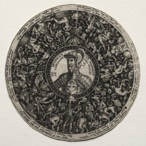 Tervezés medálos edényhez, c. 1558. alkotó: Theodore de Bry